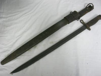 Firearm: Remington 1917 American Bayonet & Scabbard