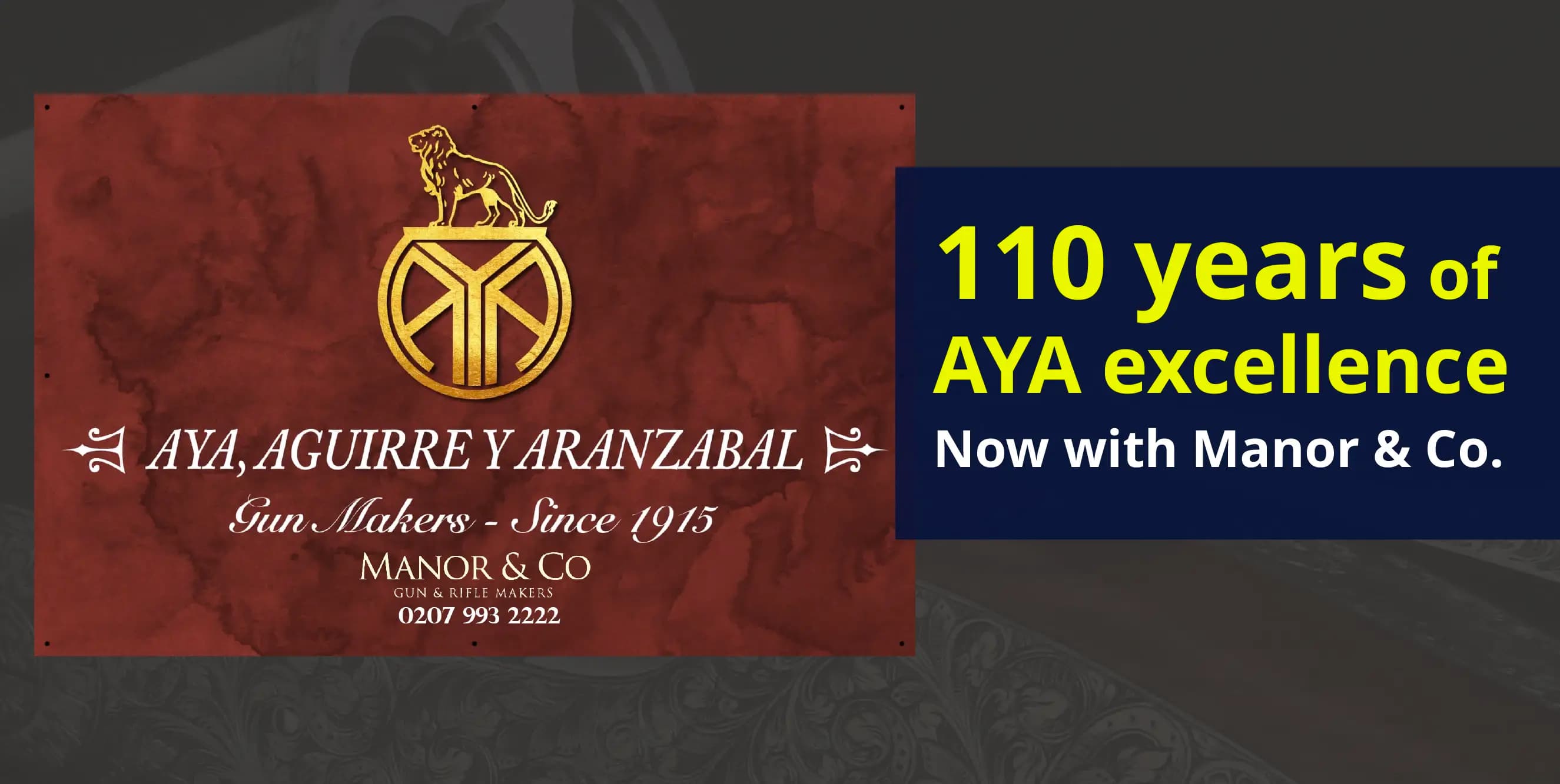 Celebrating 110 years of AYA: Manor & Co. appointed UK distributors of legendary Spanish shotguns