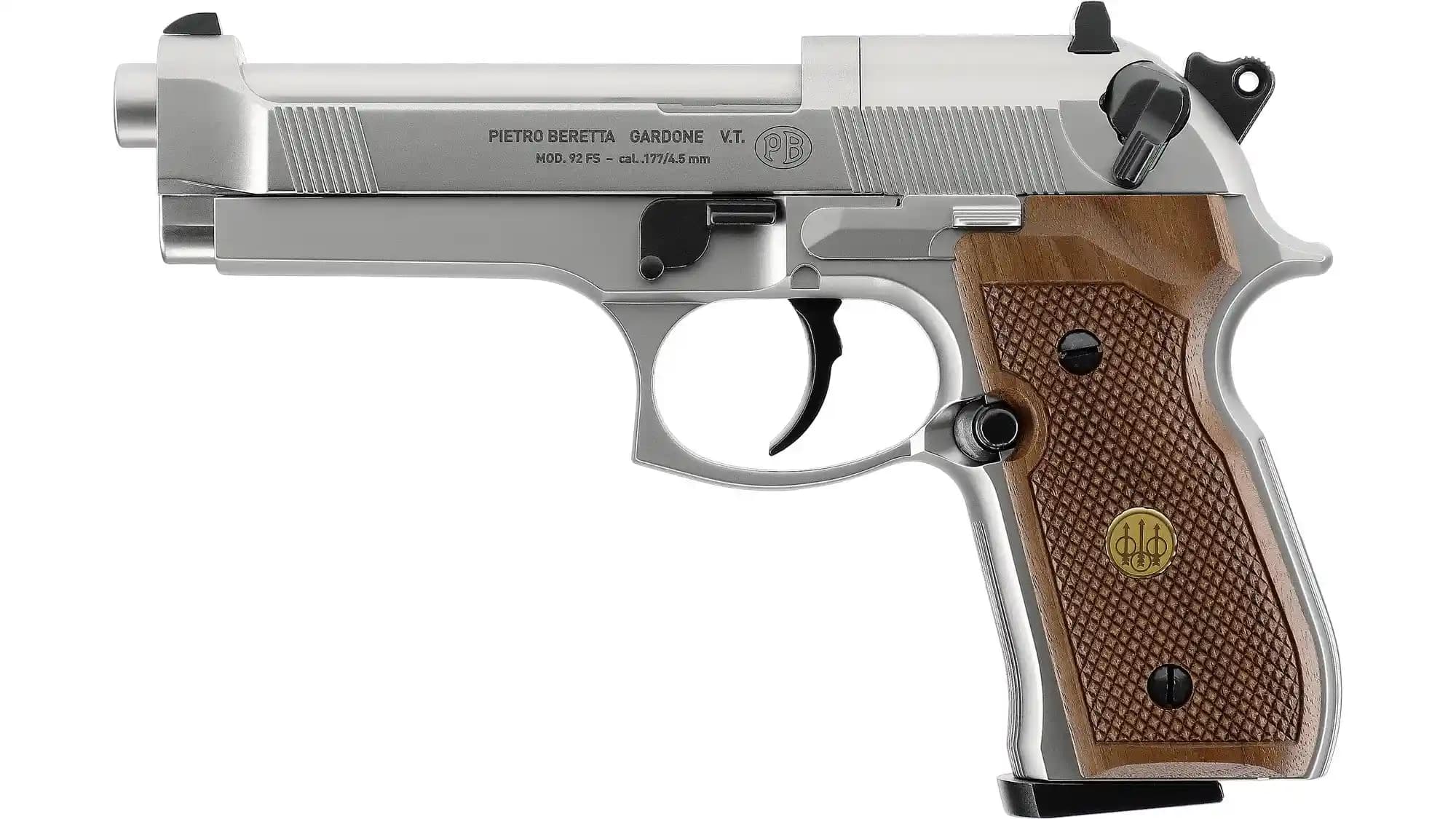 Firearm: Beretta 92 FS Nickel
