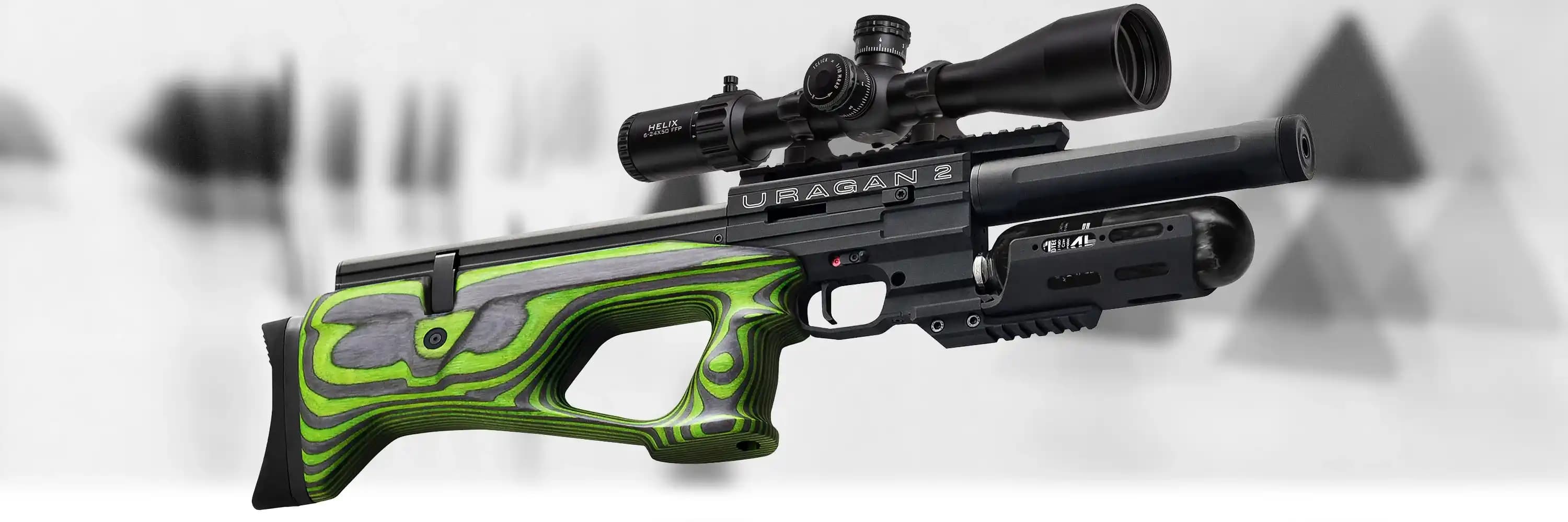 Firearm: AGT Uragan 2 Compact Laminate Green